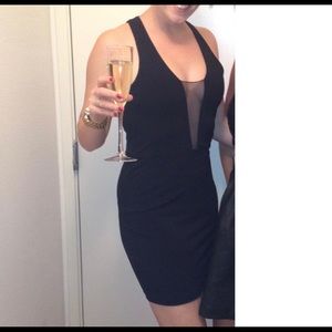 Elizabeth and James mesh cut out mini dress szM